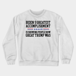 Funny Biden vs Trump president design Crewneck Sweatshirt